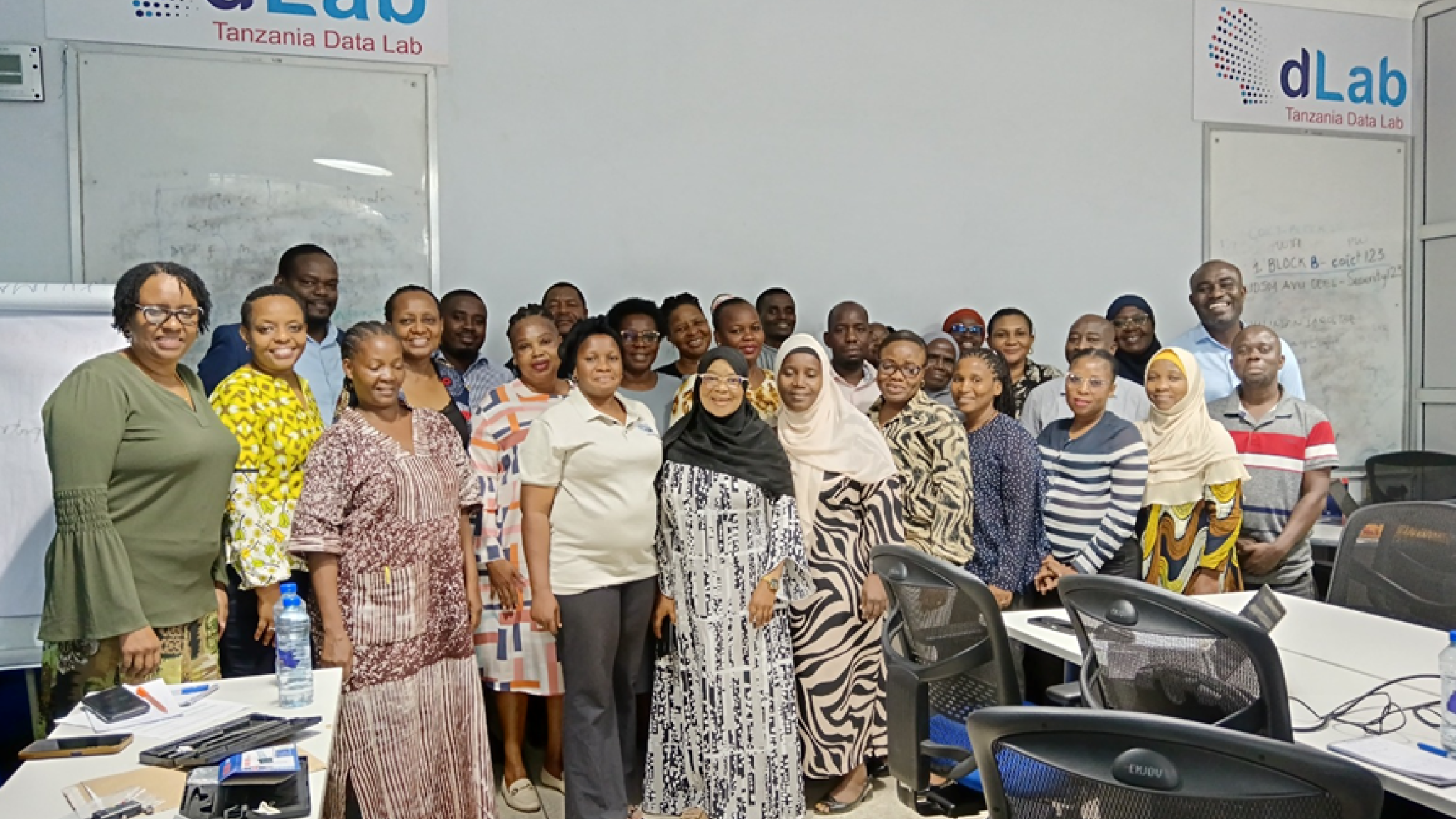 SCAF TB team in Tanzania posing for the group photo